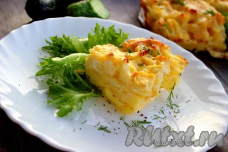Цветная капуста, запечённая с картошкой в духовке