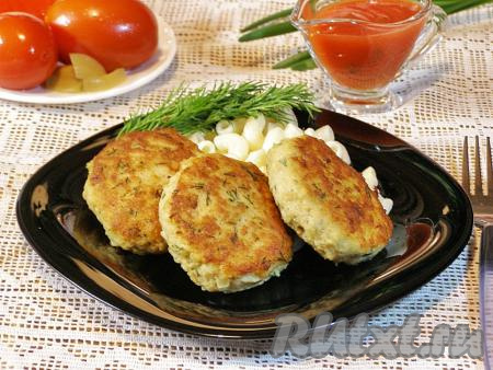 Мясные котлеты с манкой