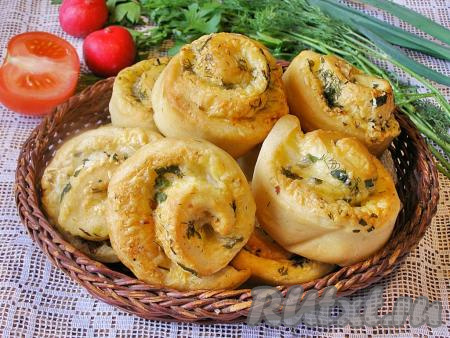 Булочки с чесноком и сыром