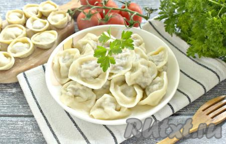 Пельмени с говядиной и свининой