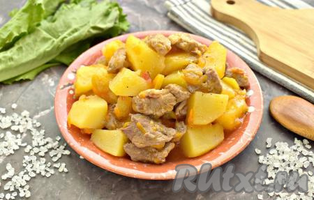 Рагу из свинины с картошкой и кабачками