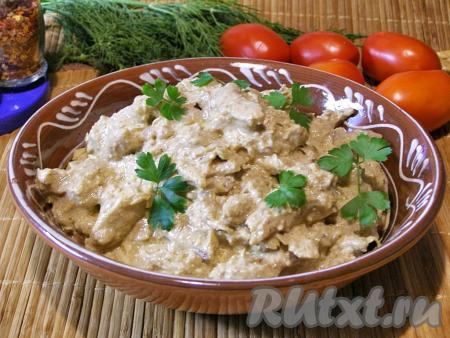 Сациви из курицы с грецкими орехами