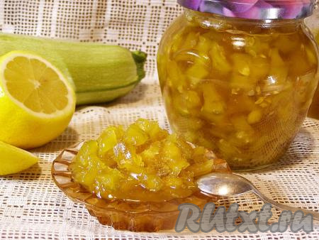 Варенье из кусочков кабачков с лимоном на зиму