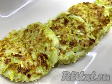 Кабачковые оладьи с рисовой мукой