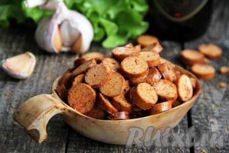 Сухарики из баранок со специями в духовке