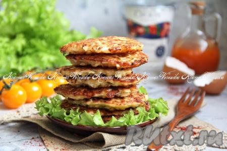Капустные оладьи с сыром