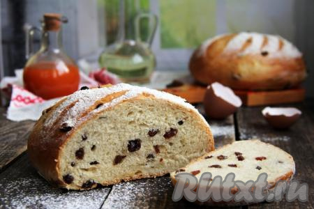 Сладкий хлеб с изюмом