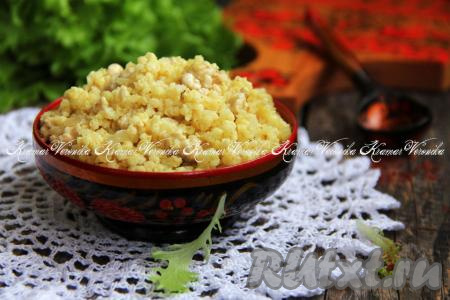 Пшённая каша с фаршем