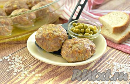  Котлеты из фарша с манкой в духовке
