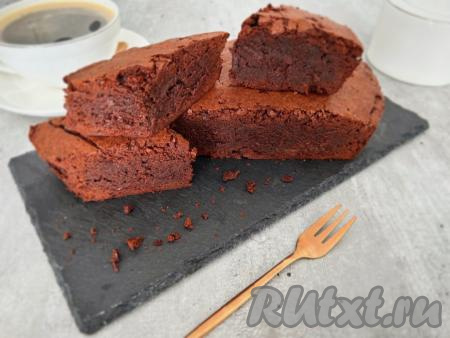 Классический рецепт брауни с какао и шоколадом