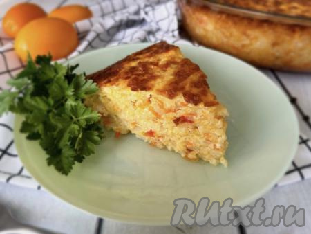 Запеканка из риса с кабачками и сыром в духовке