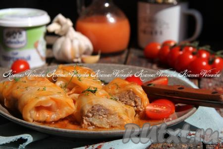 Голубцы с гречкой и фаршем