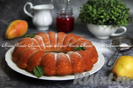 Кекс с грушами в духовке
