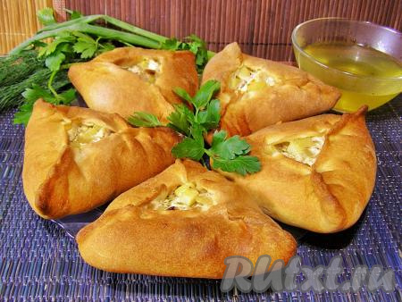Эчпочмак с курицей и картошкой