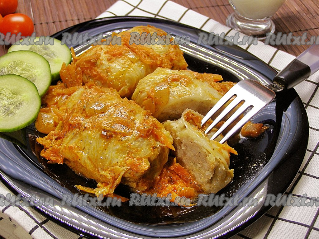 Голубцы, запечённые под соусом бешамель