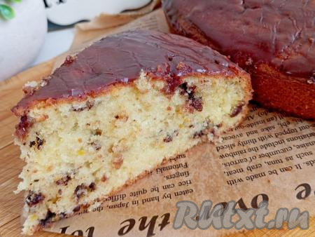 Апельсиновый кекс с шоколадом