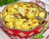 Филе бёдер курицы с картошкой в духовке