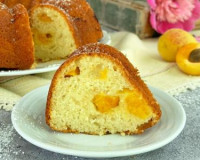 Кекс с абрикосами на кефире