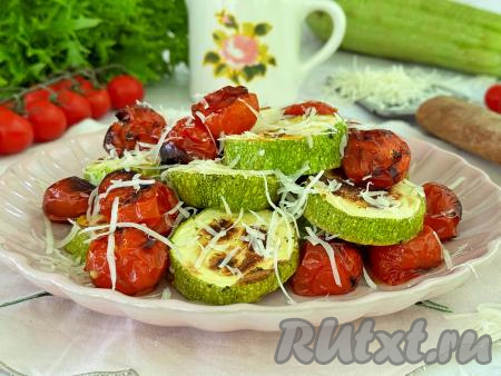 Кабачки кружочками в аэрогриле