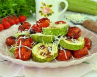 Кабачки кружочками в аэрогриле