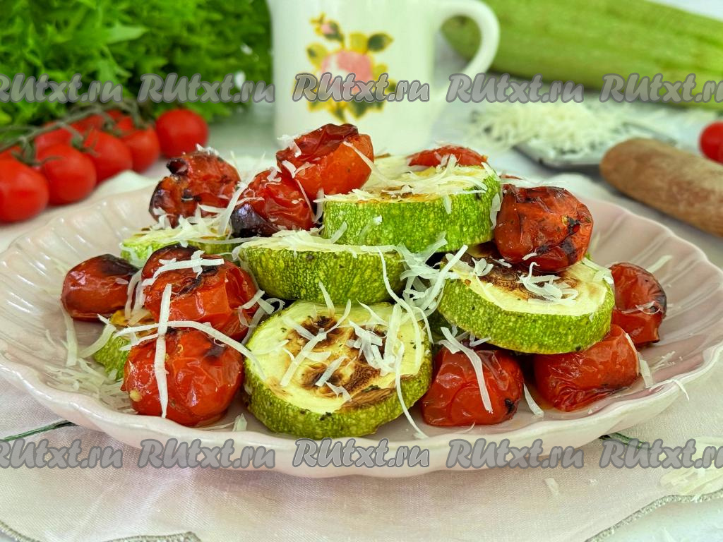 Кабачки под сырной шубкой (в аэрогриле)