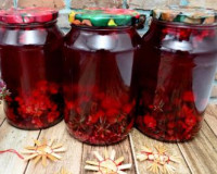 Компот из чёрной смородины и малины на зиму