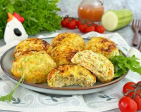 Куриные котлеты с кабачками в аэрогриле