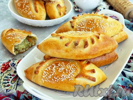 Пирожки с лисичками и картошкой