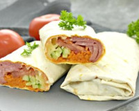 Шаурма с копчёной колбасой