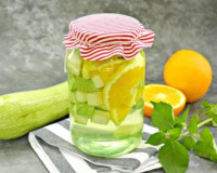 Компот из кабачков с апельсином на зиму