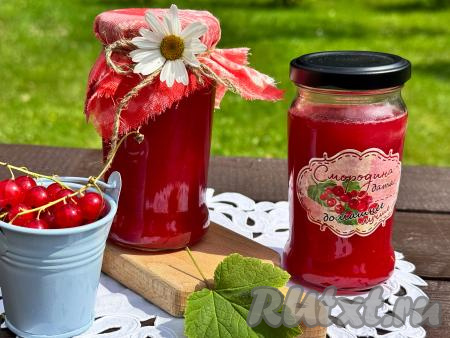 Желе из красной смородины с агар-агаром на зиму