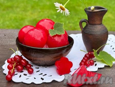 Мармелад из красной смородины с агар-агаром