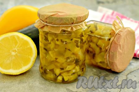 Варенье из кабачков с мятой и лимоном