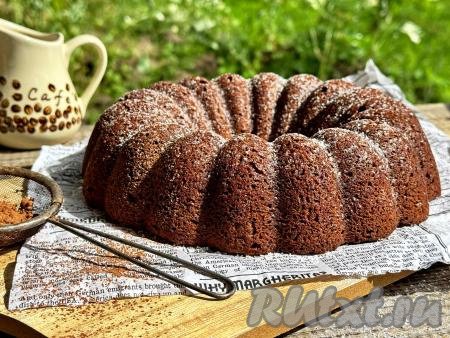 Шоколадный кекс из кабачков