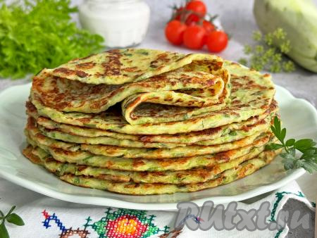 Блины из кабачков с сыром