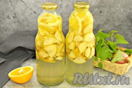 Компот с яблоками и апельсинами на зиму