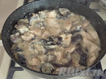 Готовое блюдо снять с огня.