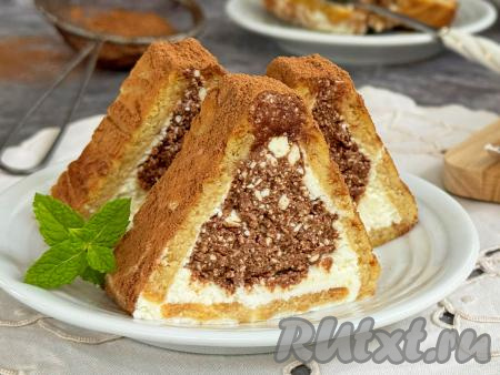 Домик из печенья и творога без выпечки