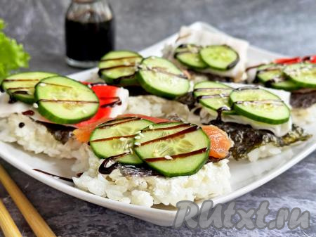 Суши-вафли в вафельнице