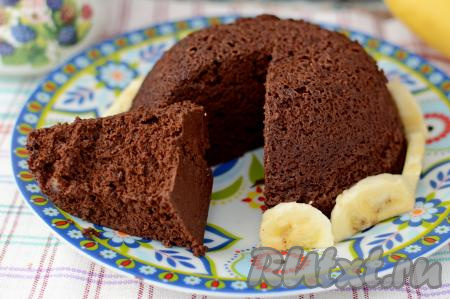 Банановый брауни в микроволновке