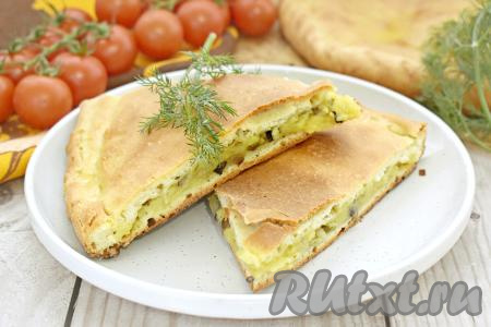 Осетинский пирог с картошкой и грибами