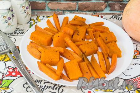 Батат с тыквой в духовке