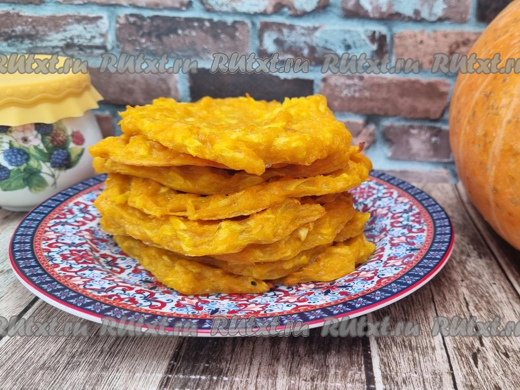 Оладьи из тыквы и яблок