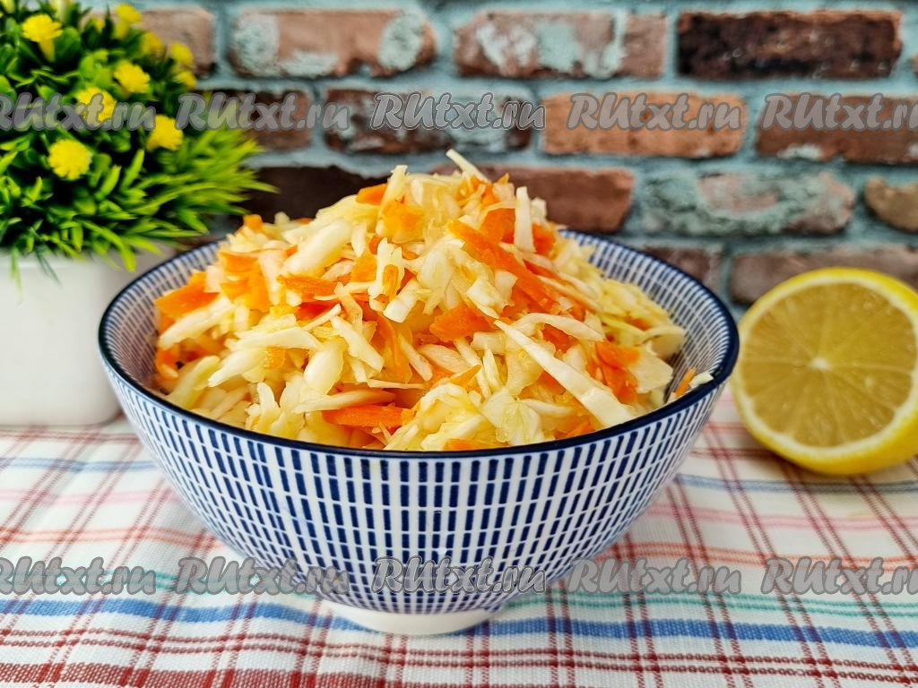 Восточный салат из капусты