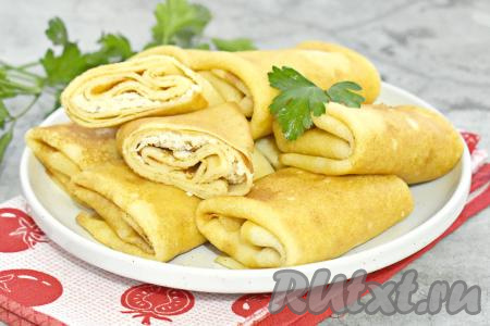 Блины с индейкой