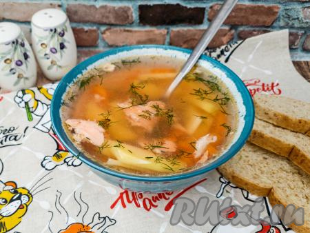 Суп из обрези форели