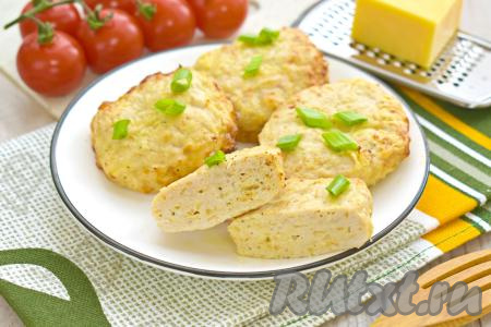 Куриные котлеты с сыром в аэрогриле