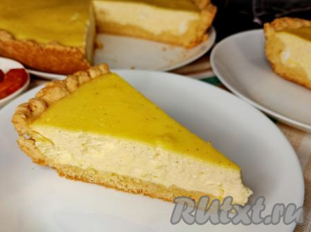 Ванильный сметанник из песочного теста