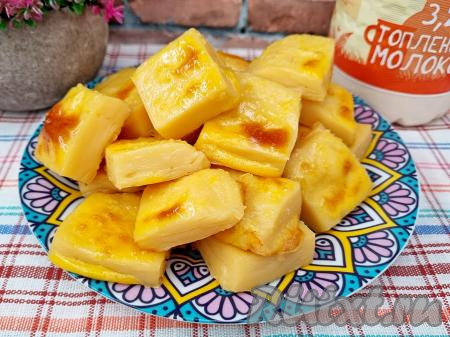 Десерт "Жареное молоко"