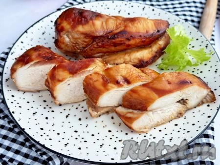 Куриная грудка в соевом соусе в аэрогриле